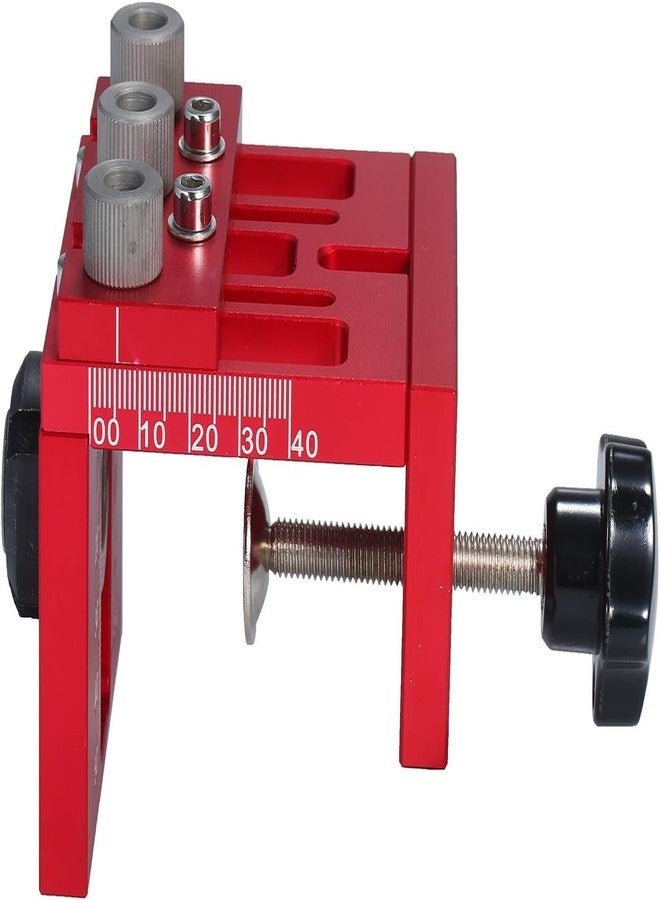 KROST دليل حفر KROST JIG لأعمال النجارة، دليل حفر ثقوب المسامير، أداة تحديد موقع المثقاب، مجموعة أدوات تحديد المواقع لأعمال النجارة مع رؤوس حفر - Image 4